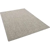 Snapstyle Sisal-Optik Designer Flachgewebe Teppich Pure Beige Grau Meliert, Größe:80x160 cm