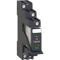 Schneider Electric Interface-Relais 1W 10A 230VAC LED Prüftaste Sockel Bügel Varistor montiert RXG12P7PV