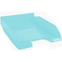 Exacompta Briefablage COMBO MIDI Aquarel, für Dokumente im Format A4+, stapelbar, Etikettenhalter, Kunststoff, pastellgrün