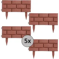 HTI Beeteinfassung Steinmauer Terracotta Nessa