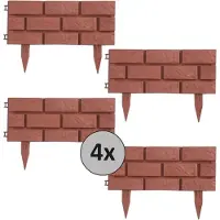 HTI Beeteinfassung Steinmauer Terracotta Nessa