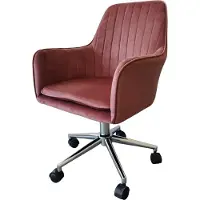 HTI Drehstuhl Ashley Mauve, höhenverstellbar, gepolstert, Sitzhöhe 45-53 cm, 125 kg