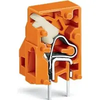 Wago 741-915 Anreihbare Leiterplattenklemme, Drücker, 2, 5 mm2, orange 741915 - 100 Stück