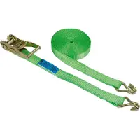 Kerbl Eurofarm 3712 Zurrgurt zweiteilig, 6 m/25 mm im Blister grün