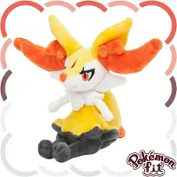 Tinisu Pokemon Rutena Kuscheltier - 19 cm Plüschtier Braixen