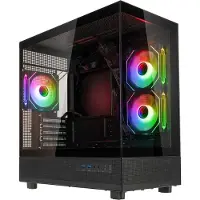 GSI SmartAssembly ARGB Glass Micro-ATX Case - 650W Bronze
