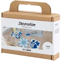 Creativ Company kreative Bastelset Porzellan Untersetzer bemalen