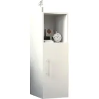 VCM Nachtschrank | Masse ca. H. 90 x B. 30 x T. 35 cm | Beistelltisch mit Drehtühr | Nachttisch - Narila
