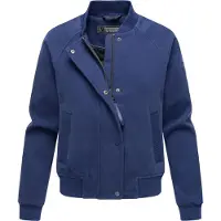 MARIKOO Collegejacke "Zunaa" Modische Jacke im Collegejacken-Stil mit Rippbündchen und Raglanärmeln