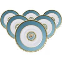Villeroy & Boch Untertasse "Espressountertassen Samarkand Aquamarin ø 12,6 cm 6er Set bunt"