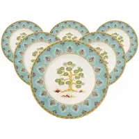 Villeroy & Boch Brotteller "Brotteller Samarkand Aquamarin ø 16,4 cm 6er Set bunt"