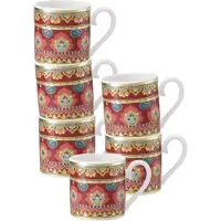 Villeroy & Boch Samarkand Rubin Espressotasse 50 ml 6er Set