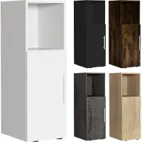 VCM Nachtschrank | Masse ca. H. 90 x B. 30 x T. 35 cm | Beistelltisch mit Drehtühr | Nachttisch - Narila