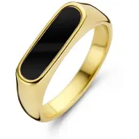 CO88 Collection Eleganter Gold-Schwarz Damen Ring - CO88 Collection 8CR-10035-50