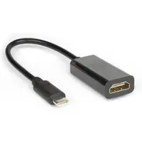 Hamlet XVAUC-HDM4K USB Typ-C HDMI Typ A (Standard) Videokabel und Adapter Schwarz