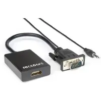 Hamlet XVAVGA-HDMA Videokabel und Adapter VGA (D-Sub) HDMI Typ A (Standard) Schwarz