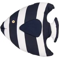Clayre & Eef Kissen in Weiß/ Schwarz - (B)40 x (H)11 x (T)45 cm - onesize
