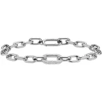 Daniel Wellington Luxury steel bracelet with crystals Crystal Link DW00400608 - Length: 17.5 cm