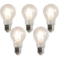 LUEDD Set mit 5 dimmbaren LED-Glühbirnen E27 3-Stufen-Dimmung A60 5W 500lm 2700K