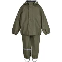 Mikk-Line Regenset mit Hosenträger, Dusty Olive, 122