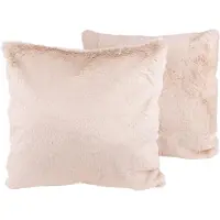 Kenda Sand Fellkissen "Dekokissen Aimee 625 2er-Set" Kissen inkl. Füllung mit flauschigem Stoffbezug