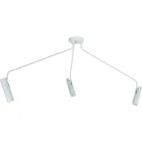 Licht-Erlebnisse Deckenstrahler Weiß verstellbar 3x GU10 Metall Deckenlampe Wohnzimmer Jugendzimmer