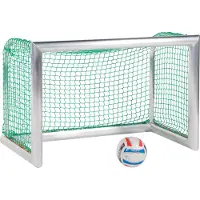 Sport-Thieme Mini-Fußballtor "Professional", Inkl. Netz, grün (MW 4,5 cm), 1,20x0,80 m, Tortiefe 0,70 m