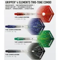 Unicorn Gripper 4 Elements Two-Tone Combo Shaft + Flight, m/hydrost. / Inhalt 3 Stück