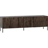 Woood Bono Gravure Tv-Möbel Asche Braun