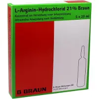 B. Braun Melsungen AG L-arginin-hydrochlorid 21% Konzentrat 5X20 ml