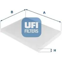 Ufi Filter, Innenraumluft für GENERAL MOTORS PEUGEOT FIAT CITROËN OPEL 6808622 55702456 6479-61 53.124.00