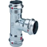 Viega Prestabo tee 35x28x35mm af ulegeret stål SC-contur