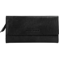 Spikes & Sparrow Geldbörse , Damen, schwarz, Leder, glänzend, Kleinlederwaren Geldbörse, echt Leder