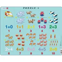 Larsen Puzzle Addition mit Bildern 20 Teile