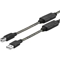VivoLink PROUSBAB5, 5 m, USB A, USB B, USB 2.0, Schwarz