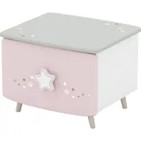 CBA Meubl Nachttisch weiß 44 x 39 cm - ETOILES