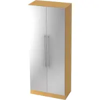 Hjh OFFICE PRO SIGNA G 7100 RE - Buche/Silber 5 OH Schrank Relinggriff Kunststoff