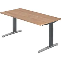 Hjh OFFICE PRO XTRA XB 16 GC - 160 x 80 Nussbaum höhenverstellbar
