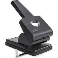 Rapesco 1631 Germ-Savvy Antibakteriell, HD865-P 2-fach-Kraftlocher, 63 Blatt Stanzkapazität, Schwarz
