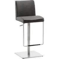 Mayer Barstuhl Sitzmöbel 1260EL 40 x 45 x 87 cm Edelstahl/schwarzgrau