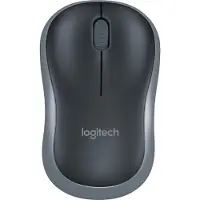 Logitech M185, Beidhändig, Optisch, RF Wireless, 1000 DPI, Grau