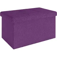 Intirilife Sitzbank 49x30x30 cm NEBEL LILA