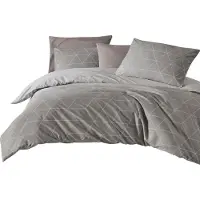 TRAUMSCHLAF Bettwäsche West 155x220 cm + 80x80 cm beige