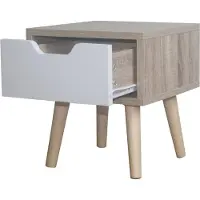 HTI Nachtschrank 1 Schublade Thekla 29325 Sonoma/Weiss