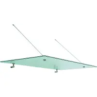 Längle Glas-System Längle AL-Sky Light Beschlags-Set Befestigungszubehör für Glasvordach Edelstahl