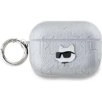 Karl Lagerfeld Pu Embossed Choupette Head Airpods Pro 2 Airpods-hülle