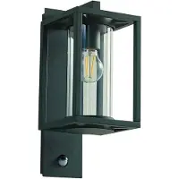 LUCANDE Aussenwandleuchte mit Bewegungsmelder Ferda , dimmbar, grün, Aluminium, Modern