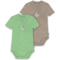 Normani 2er Set Baby Merino Kurzarmbody „Tihoi" - 9321