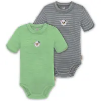 Normani 2er Set Baby Merino Kurzarmbody „Tihoi" - 9317