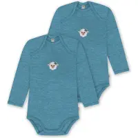 Normani 2er Pack Baby Merino Body Langarm „Auckland" - 9377